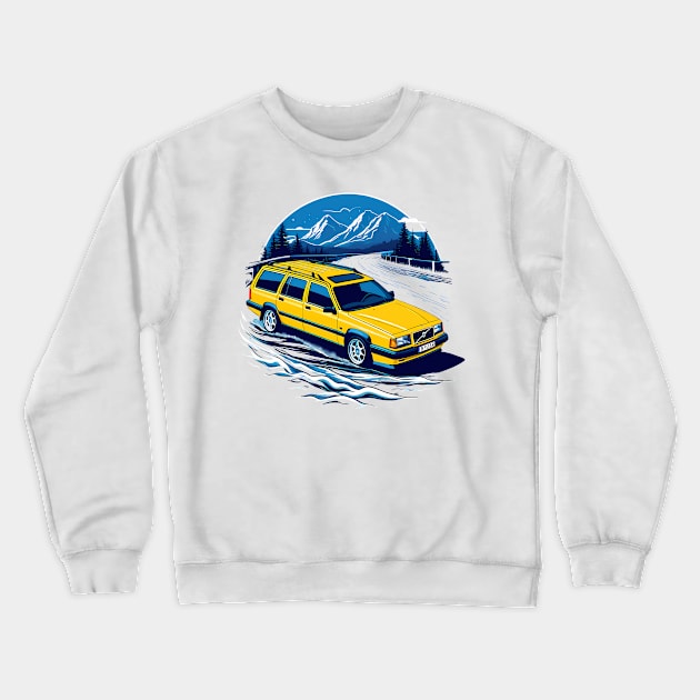 Volvo 850r Crewneck Sweatshirt by TaevasDesign